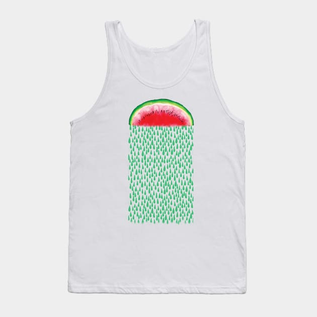 Watermelon Pattern Tank Top by AmandaDilworth